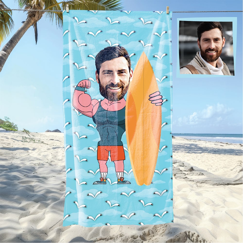 Sörf Tahtalı Erkek Plaj ve Spor Havlusu 2
