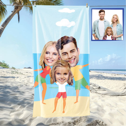 Üç Kişilik Plaj ve Spor Havlusu