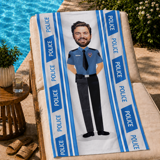 Polis Erkek Plaj ve Spor Havlusu
