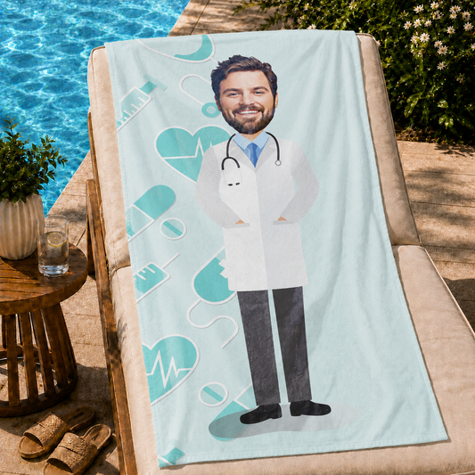Doktor Erkek Plaj ve Spor Havlusu