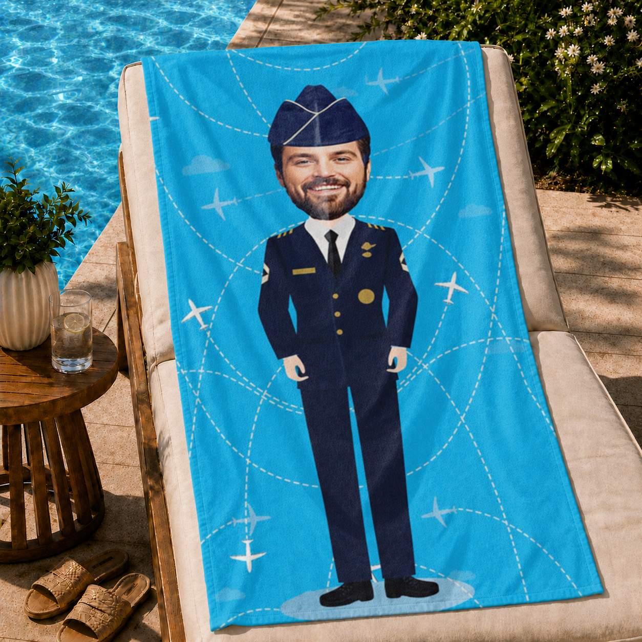 Pilot Erkek-Kadın Plaj ve Spor Havlusu