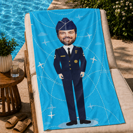 Pilot Erkek-Kadın Plaj ve Spor Havlusu