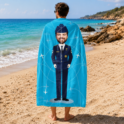 Pilot Erkek-Kadın Plaj ve Spor Havlusu