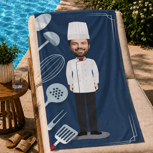 Aşçı Erkek Plaj ve Spor Havlusu