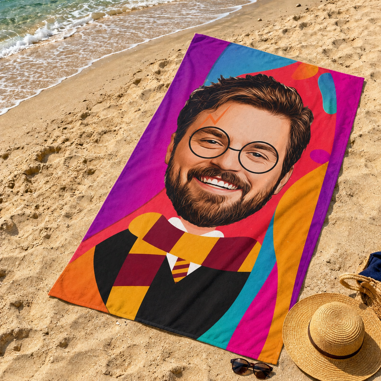 Harry Potter Modelli Erkek Plaj ve Spor Havlusu
