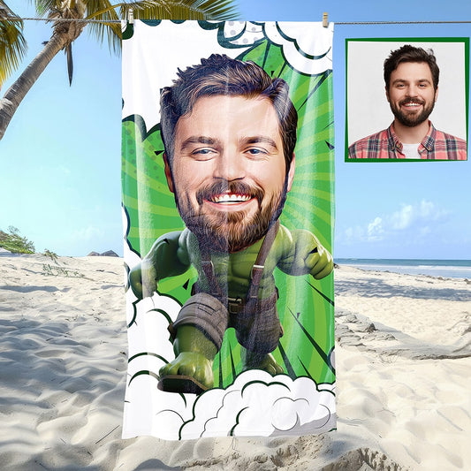 Hulk Modelli Plaj ve Spor Havlusu