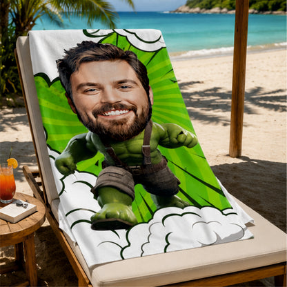 Hulk Modelli Plaj ve Spor Havlusu