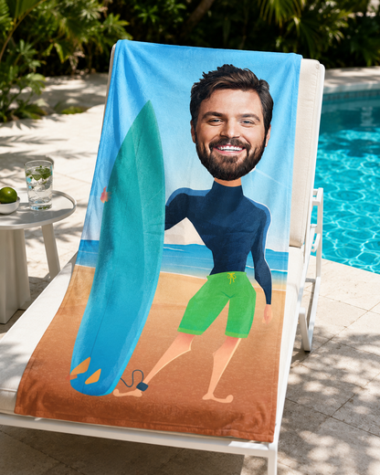 Erkek Sörf Plaj ve Spor Havlusu 2