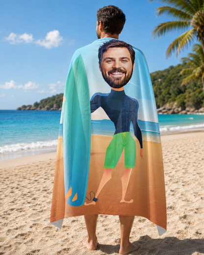 Erkek Sörf Plaj ve Spor Havlusu 2