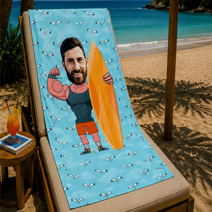 Sörf Tahtalı Erkek Plaj ve Spor Havlusu 2