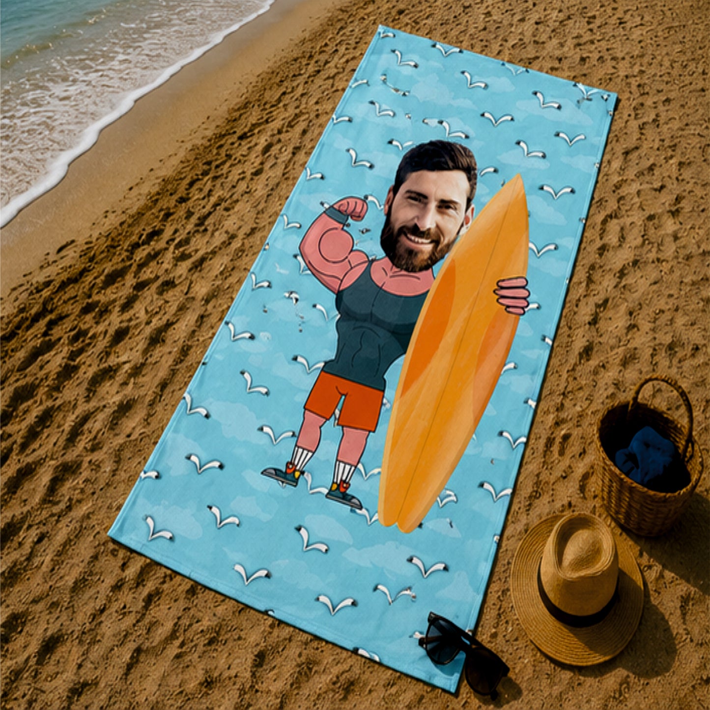 Sörf Tahtalı Erkek Plaj ve Spor Havlusu 2