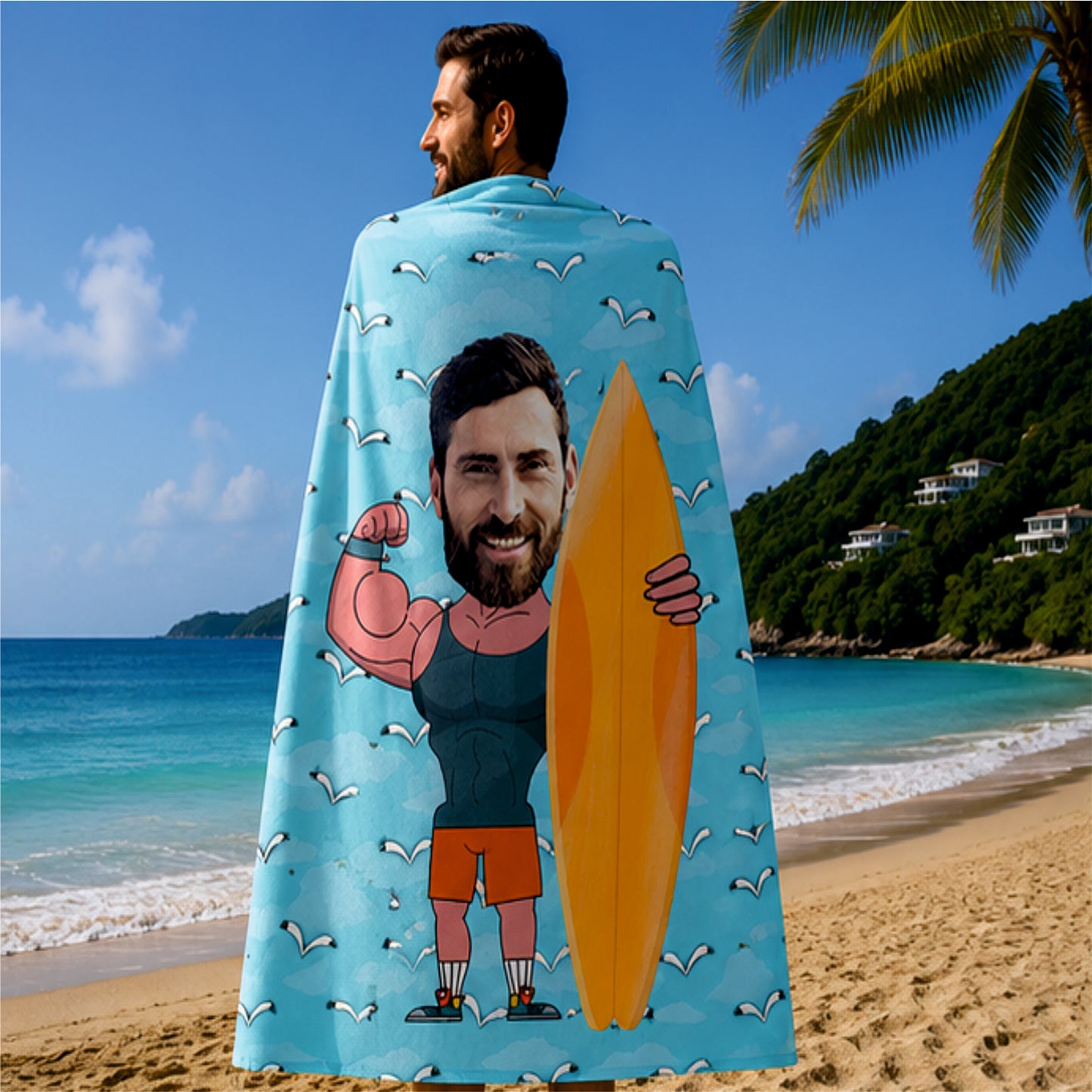 Sörf Tahtalı Erkek Plaj ve Spor Havlusu 2