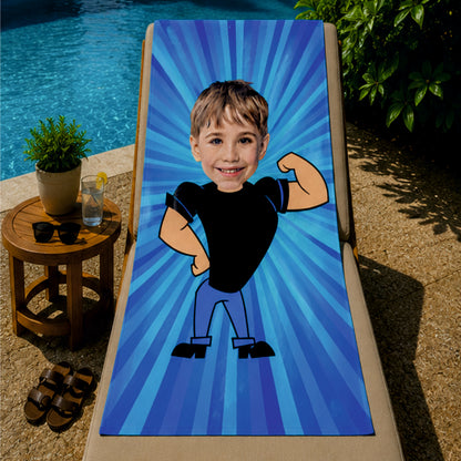 Çocuk Johhny Bravo Bebek Plaj ve Spor Havlusu 115779