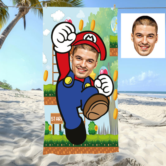 Süper Mario Bebek Plaj ve Banyo Havlusu 115782