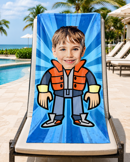 Çocuk Çizgi Karakter Bebek Plaj ve Spor Havlusu 115827