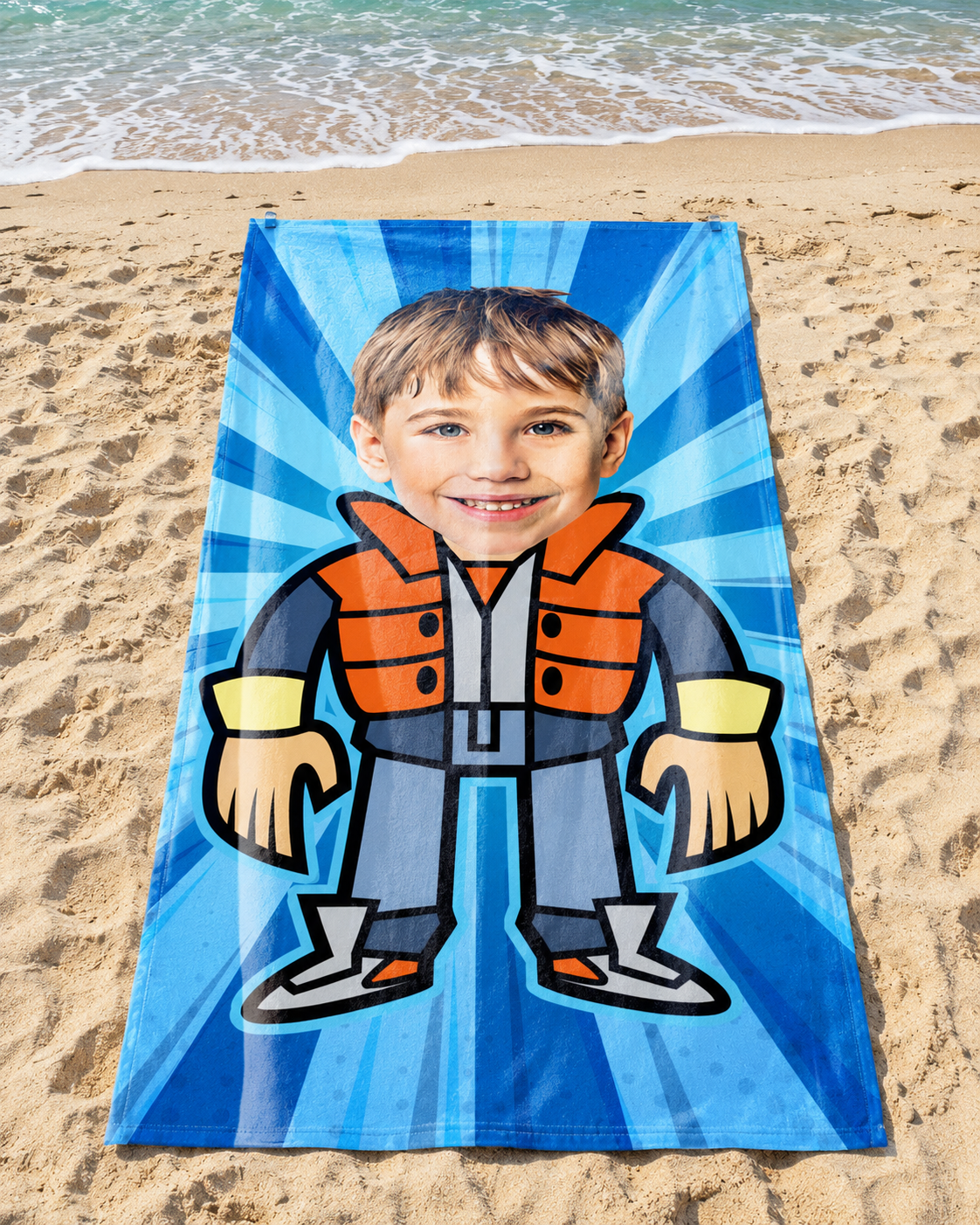 Çocuk Çizgi Karakter Bebek Plaj ve Spor Havlusu 115827