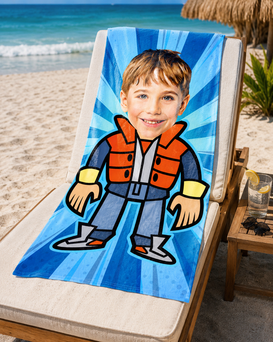 Çocuk Çizgi Karakter Bebek Plaj ve Spor Havlusu 115827