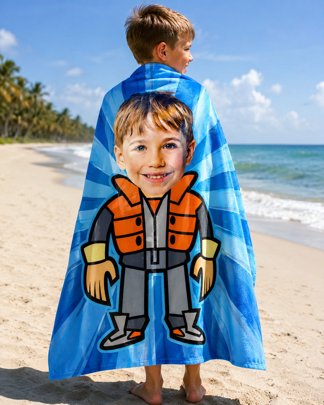 Çocuk Çizgi Karakter Bebek Plaj ve Spor Havlusu 115827