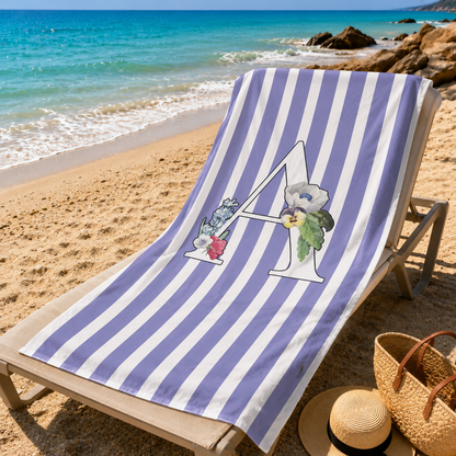 Kişiye Özel Harfli Plaj ve Spor Havlusu 116096
