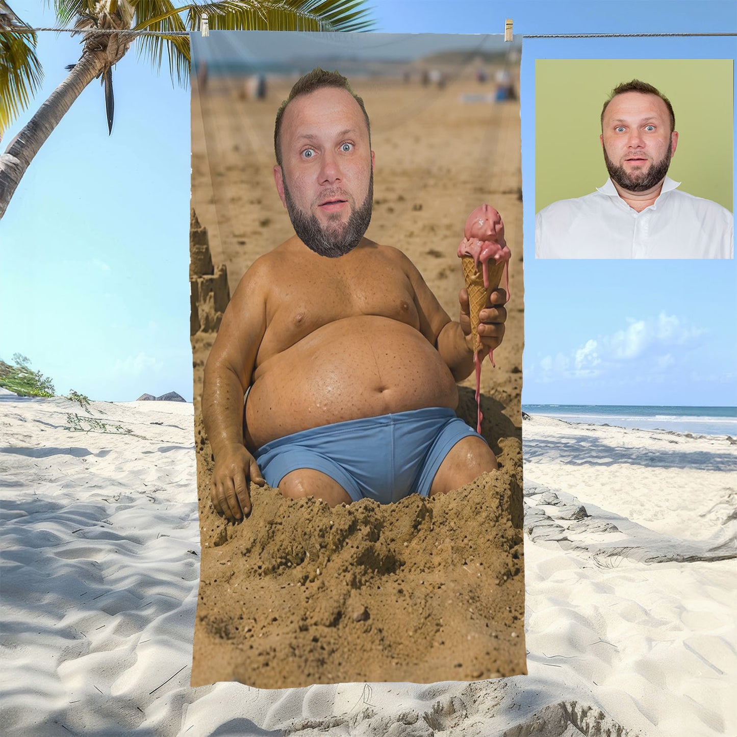 Kişiye Özel Fotoğraflı Plaj ve Spor Havlusu 116447